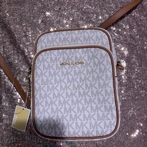 Michael Kors Vanilla Monogram Crossbody